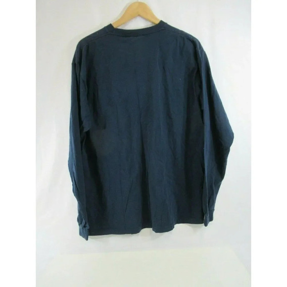 Coca-Cola  Las Vegas Shirt Long Sleeve Tee Navy Red Letterman Style Patches - Picture 4 of 7